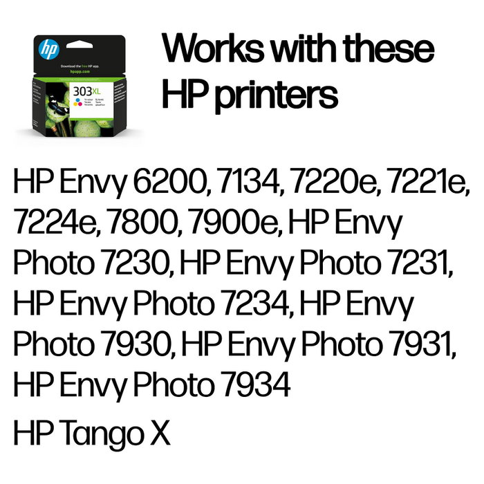 HP Cartucho de Tinta Original 303XL Tricolor de Alta Capacidad