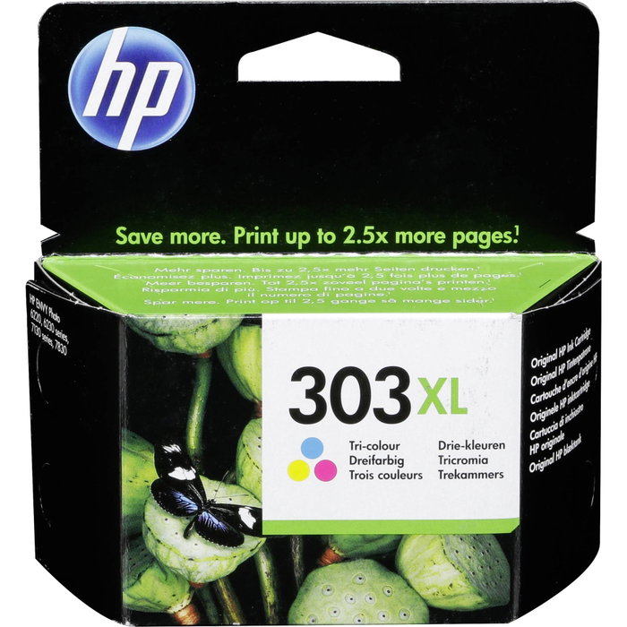 HP Cartucho de Tinta Original 303XL Tricolor de Alta Capacidad