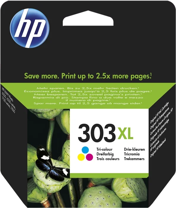 HP Cartucho de Tinta Original 303XL Tricolor de Alta Capacidad