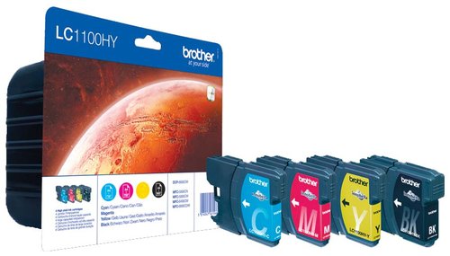 Brother LC1100HYVALBP Multipack de 4 Cartuchos de Tinta Alta Capacidad Brother LC1100HYVALBP Multipack de 4 Cartuchos de Tinta Alta Capacidad