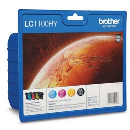 Brother LC1100HYVALBP Multipack de 4 Cartuchos de Tinta Alta Capacidad Brother LC1100HYVALBP Multipack de 4 Cartuchos de Tinta Alta Capacidad