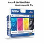 Brother LC1100HYVALBP Multipack de 4 Cartuchos de Tinta Alta Capacidad