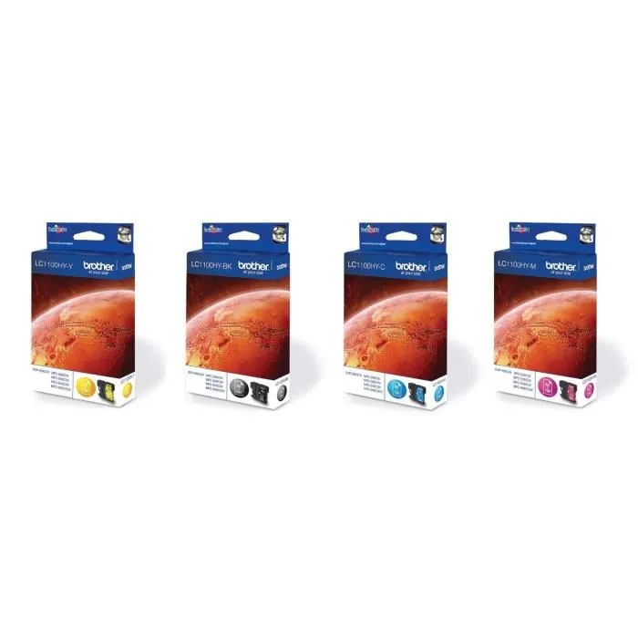 Brother LC1100HYVALBP Multipack de 4 Cartuchos de Tinta Alta Capacidad Brother LC1100HYVALBP Multipack de 4 Cartuchos de Tinta Alta Capacidad