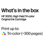 HP Cartucho de tinta original 302XL tricolor de alta capacidad