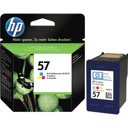 HP Cartucho de tinta 57 C6657AE Tricolor HP Cartucho de tinta 57 C6657AE Tricolor