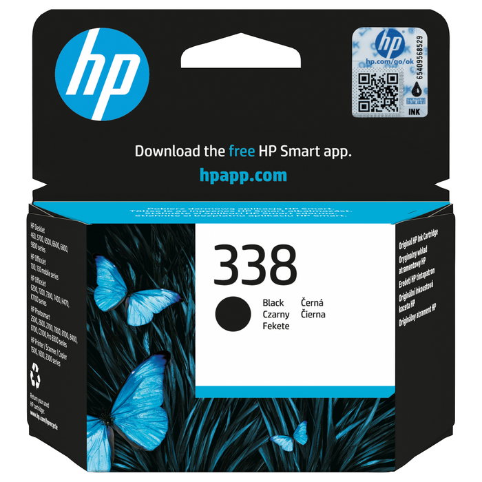 HP 338 Negro Cartucho de Tinta Original (C8765EE) 11ml