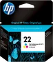HP Cartucho de Tinta 22 Tricolor (C9352AE) Original