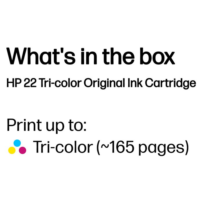 HP Cartucho de Tinta 22 Tricolor (C9352AE) Original