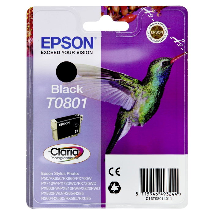 Epson T0801 Cartucho de tinta Negro