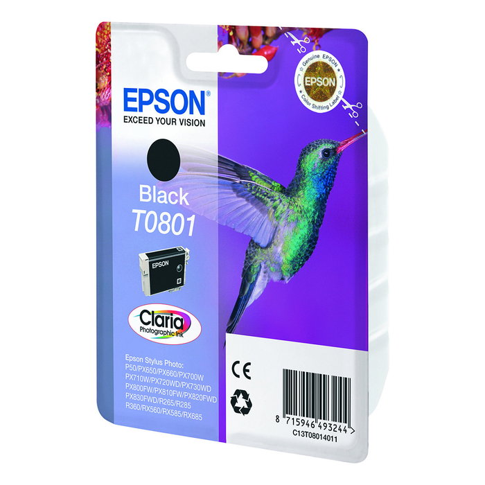 Epson T0801 Cartucho de tinta Negro