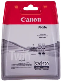 Canon PGI-520BK Twin Multipack Negro 2932B012 Pack de 2 Cartuchos de Tinta Originales