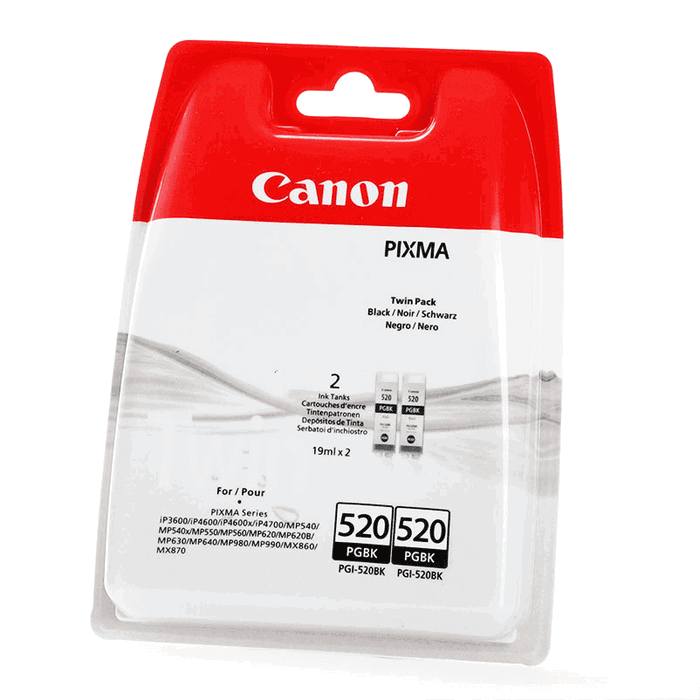 Canon PGI-520BK Twin Pack Negro