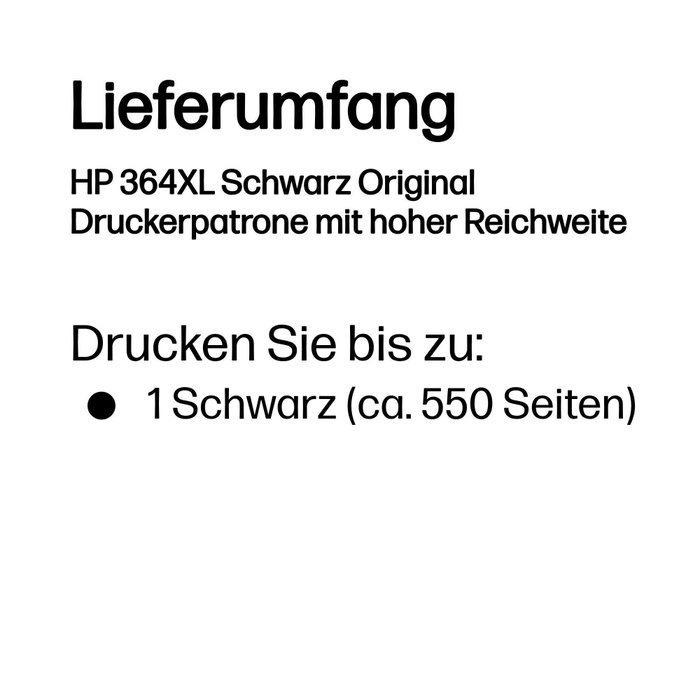 HP 364XL Negro Cartucho de Tinta XL Original (CN684EE) Armonizado