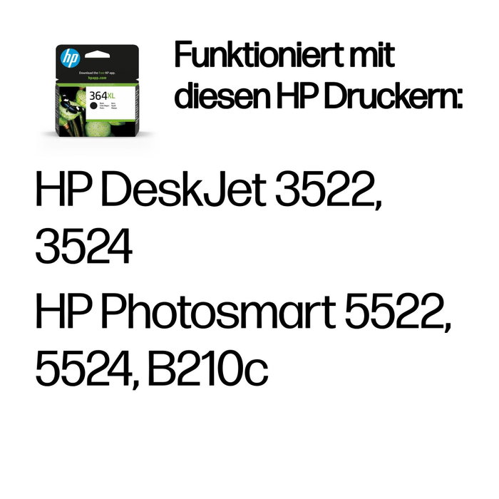 HP 364XL Negro Cartucho de Tinta XL Original (CN684EE) Armonizado