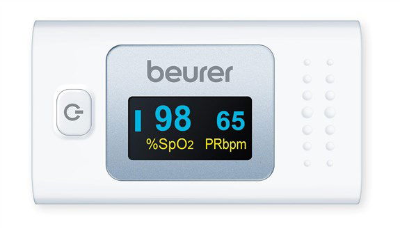 Beurer PO-35 Pulsioxímetro para Medición de Oxígeno en Sangre y Frecuencia Cardíaca