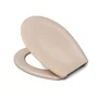 Cedo Tapa de inodoro Long Beach beige 46x38,3x4,9cm. Universal, resina termoendurecible, anti-rayado, no amarillea, montaje rápido.