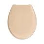 Cedo Tapa de inodoro Long Beach beige 46x38,3x4,9cm. Universal, resina termoendurecible, anti-rayado, no amarillea, montaje rápido.