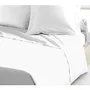 Lovely Home Sábana Plana 100% Algodón 180x290 cm Blanco Tejido Apretado 54 Hilos Certificado OeKO-TEX