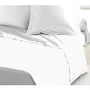 Lovely Home Sábana Plana 100% Algodón 180x290 cm Blanco Tejido Apretado 54 Hilos Certificado OeKO-TEX