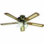 Farelek Islas Baleares Ventilador de techo reversible con 5 aspas de nogal/cañas y 3 tulipanes
