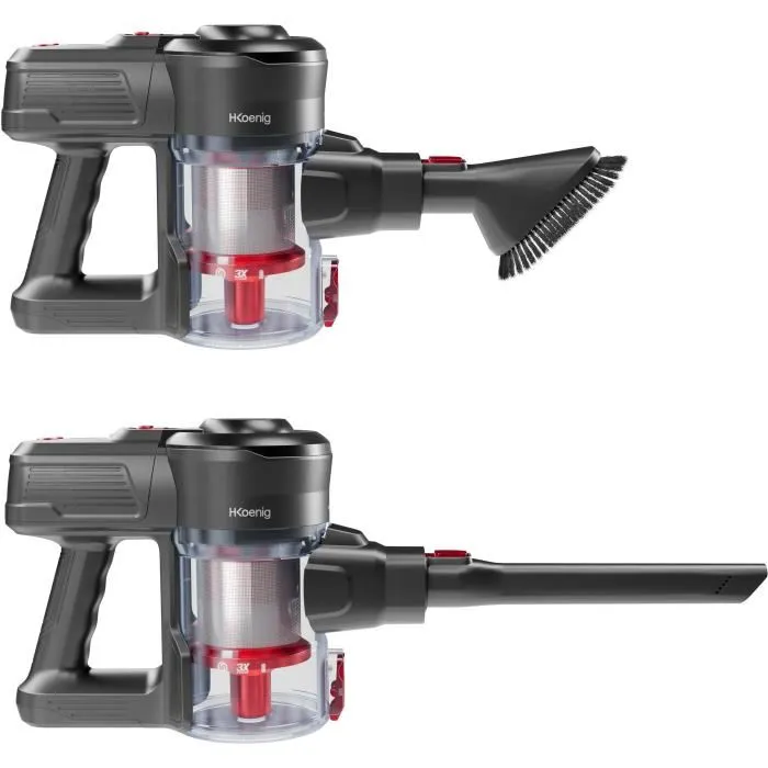 Hkoenig UP600 EasyClean Aspiradora Inalámbrica 2-en-1 con Batería de Litio hasta 40 min de Autonomía