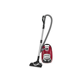Rowenta RO7473 Silence Force Allergy+ Aspiradora Cilíndrica con Bolsa, 400W, Rojo/Plateado