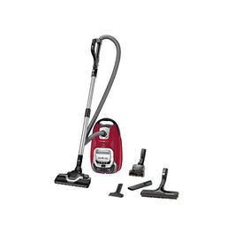 Rowenta RO7473 Silence Force Allergy+ Aspiradora Cilíndrica con Bolsa, 400W, Rojo/Plateado