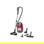 Rowenta RO7473 Silence Force Allergy+ Aspiradora Cilíndrica con Bolsa, 400W, Rojo/Plateado