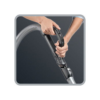 Rowenta RO7473 Silence Force Allergy+ Aspiradora Cilíndrica con Bolsa, 400W, Rojo/Plateado