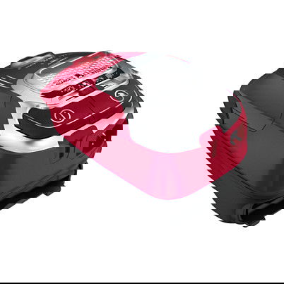 Rowenta RO7473 Silence Force Allergy+ Aspiradora Cilíndrica con Bolsa, 400W, Rojo/Plateado