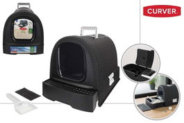 Curver Caja de Aseo para Gatos Antracita