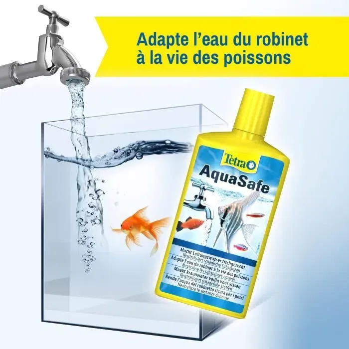 Tetra Aquasafe 500 Ml Tratamiento Agua Acuario