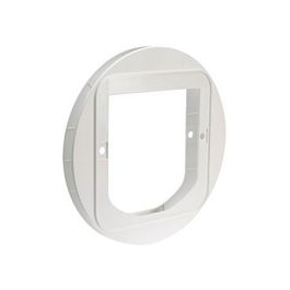SureFlap SFGMA001 Adaptador de Montaje para Puerta para Gatos, Túnel, Color Blanco