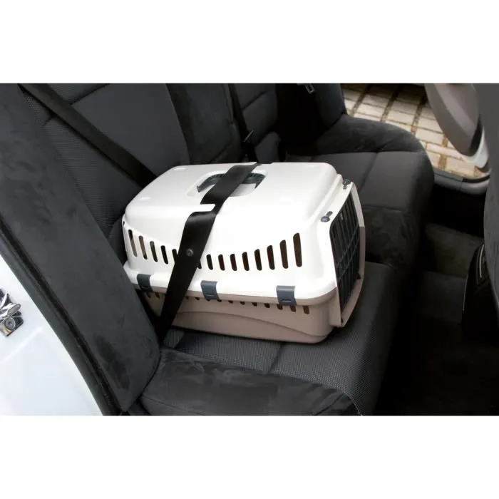 Kerbl Expedition Caja de transporte para perros - Crema y taupe - 48x32x32 cm Kerbl Expedition Caja de transporte para perros - Crema y taupe - 48x32x32 cm