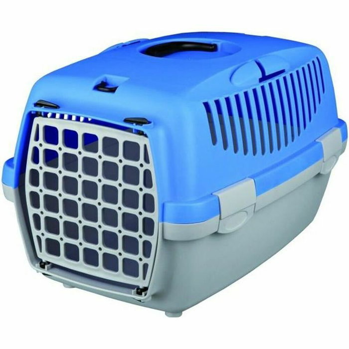 Trixie Caja de transporte Capri 1 para gatos, gris claro / azul