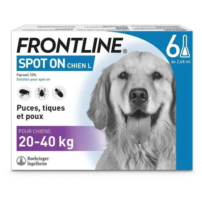 Frontline Spot On para perros de 20-40kg - 6 pipetas Frontline Spot On para perros de 20-40kg - 6 pipetas