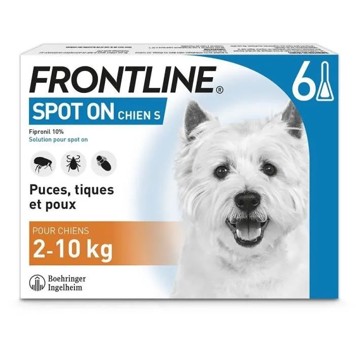 Frontline Spot On para perros 2-10kg - 6 pipetas Frontline Spot On para perros 2-10kg - 6 pipetas