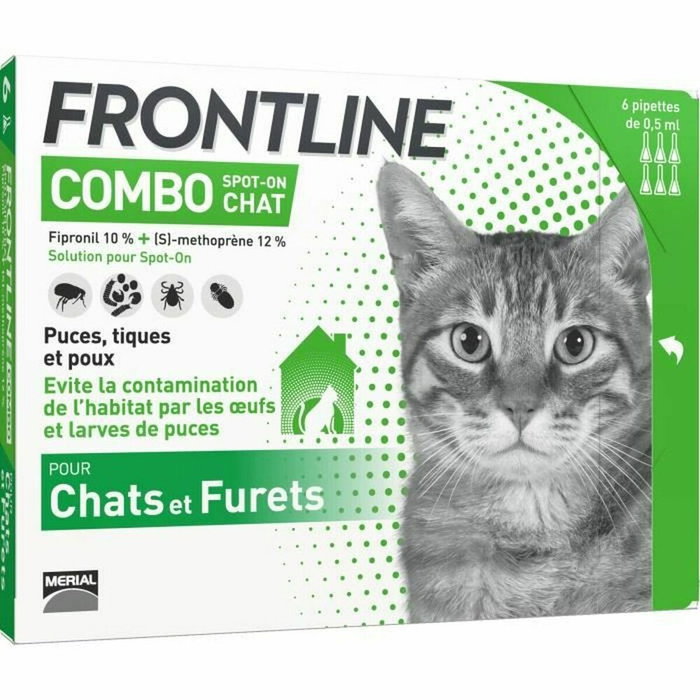 Frontline Combo Antiparasitario para Gatos y Hurones - 6 Pipetas