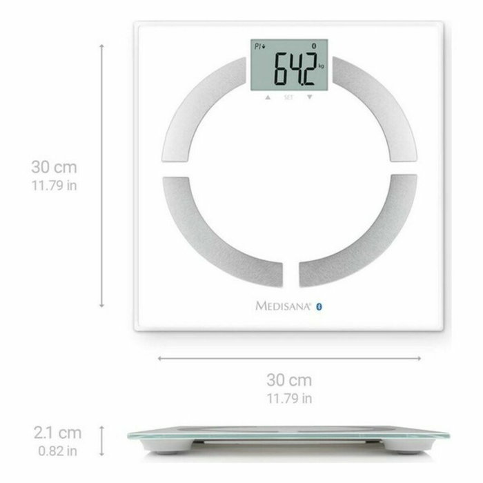 MEDISANA Báscula de análisis corporal con Bluetooth y aplicación VitaDock MEDISANA Báscula de análisis corporal con Bluetooth y aplicación VitaDock