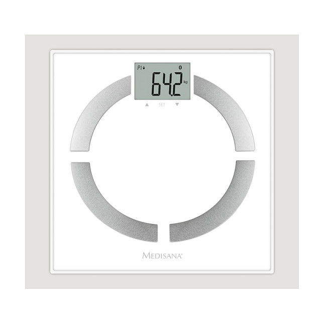MEDISANA Báscula de análisis corporal BS 444 con Bluetooth, Blanco MEDISANA Báscula de análisis corporal BS 444 con Bluetooth, Blanco