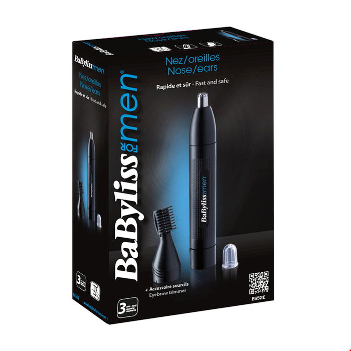 Babyliss Recortador de Detalle Nariz + Cejas Waterproof con 2 Cabezales