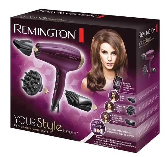 Remington Your Style D5219 Secador de pelo con difusor y 3 temperaturas, Violett