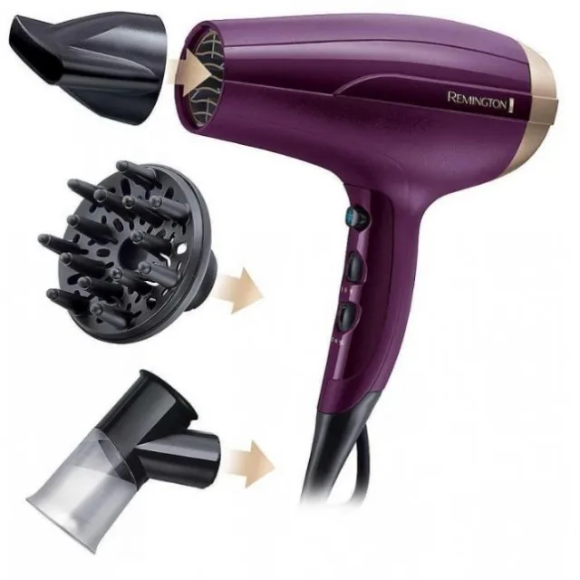 Remington Your Style D5219 Secador de pelo con difusor y 3 temperaturas, Violett