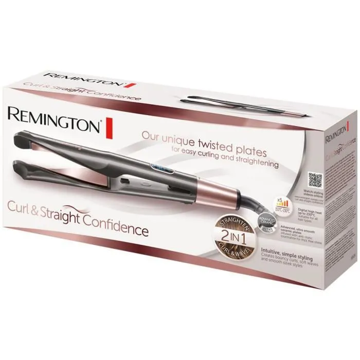 Remington Rizador Rizador Curl Confidence Advanced Ceramic Turmalina Antiestático S6606