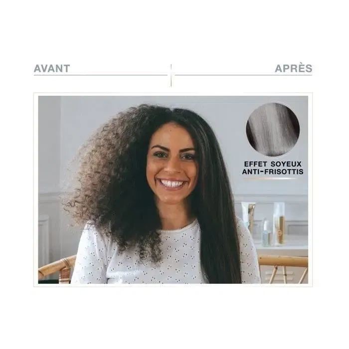 SAINT-ALGUE Demeliss Titanium Planchas de Vapor con Placas de Titanio para Cabello - Vapor y Tratamiento de Queratina