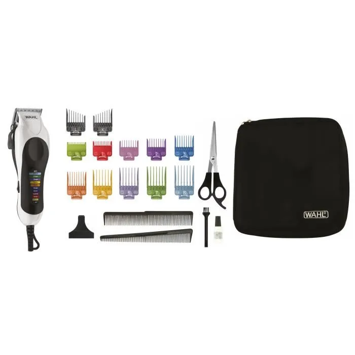 Wahl Color Pro Plus Cortapelos con Cable y 15 Accesorios