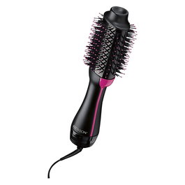 Revlon RVDR5222E Salon One-Step Warmluftbrste Secador de aire caliente con 3 ajustes de calor, 2 velocidades, función iónica, revestimiento cerámico - Negro y Rosa