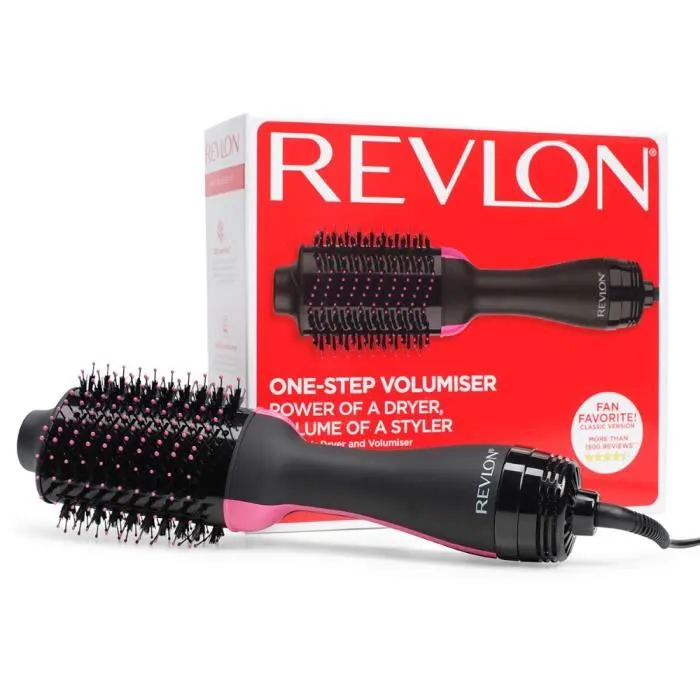 Revlon ONE-STEP Volumisser RVDR5222E Cepillo Secador Moldeador Negro y Rosa