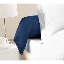 Lovely Home Juego de 2 fundas de almohada cojín 85 x 185 cm 100% Algodón Azul