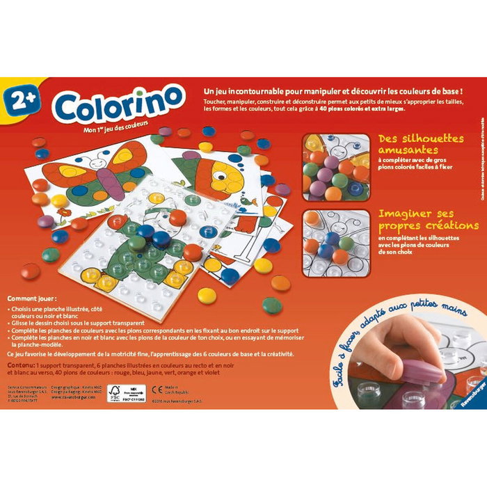 Ravensburger Colorino Juego de Colores para Niños a Partir de 2 Años Aprendizaje y Reconocimiento de Colores